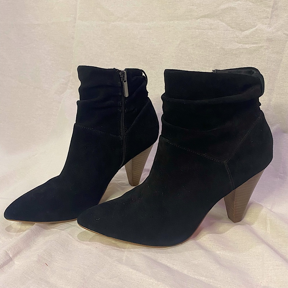 bleecker & bond women’s heel black booties
